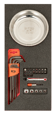Bahco Foaminlay Fit&Go 1/3 met inbussleutels | bits en magnetische schaal - 36-delig - retailverpakking - FF1E5013EH