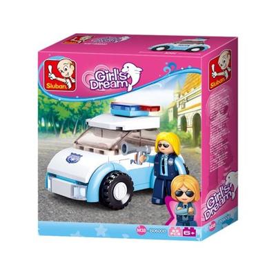 Sluban Policewoman in car (Girl's Dream) bouwstenen set