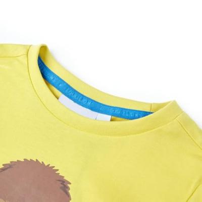 Kindershirt met korte mouwen 116 geel Kindershirt met korte mouwen 116 geel