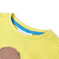 Kindershirt met korte mouwen 116 geel - thumbnail