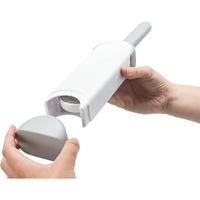 TRIXIE HARENPLUIZENBORSTEL MET REINIGINGSSTATION WIT / GRIJS 33 CM - thumbnail