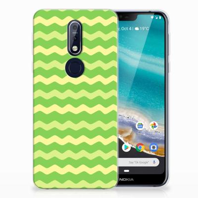 Nokia 7.1 | TPU bumper | Waves Green