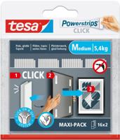 Kleefstip tesa powerstrips click medium 16 paar wt - thumbnail