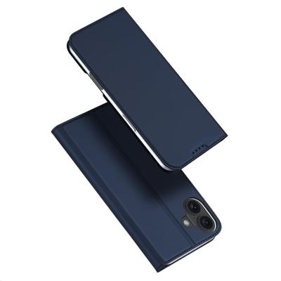 Dux Ducis iPhone 16 hoesje - Slim bookcase - Blauw Dux Ducis iPhone 16 hoesje - Slim bookcase - Blauw