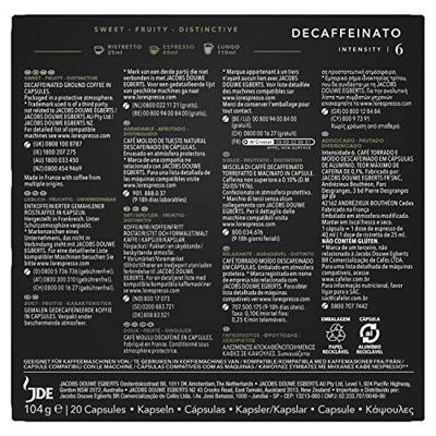 Koffiecups l'or espresso decaffeinato 20st | 10 stuks