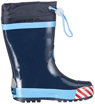 Playshoes regenlaarzen Bouwwagens Marine-34-35