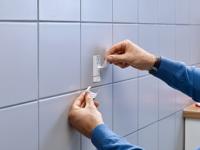 77767 Zelfklevende spijker verstelbaar Wit - thumbnail