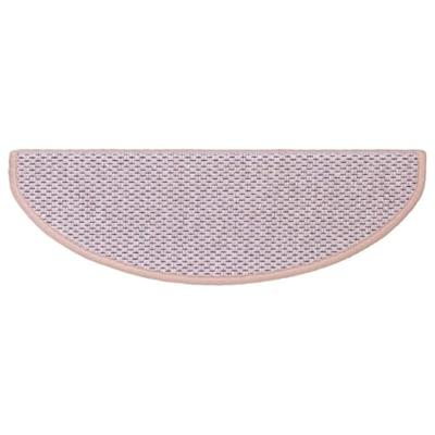 VidaXL Trapmatten zelfklevend 15 st sisal-look 65x21x4 cm roze