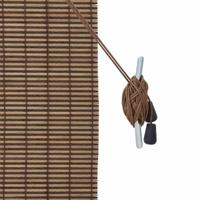 Raambuiten & Gordijnen met gordijnen Bruin 120 x 160 cm Bamboe - thumbnail