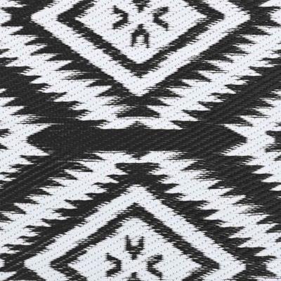 VidaXL Buitenkleed arakil 160x230 cm polypropeen zwart VidaXL Buitenkleed arakil 160x230 cm polypropeen zwart