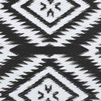 VidaXL Buitenkleed arakil 160x230 cm polypropeen zwart - thumbnail