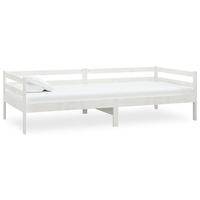 VidaXL Slaapbank massief grenenhout wit 90x200 cm - thumbnail