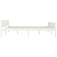 Bedframe massief grenenhout wit 180x200 cm - thumbnail