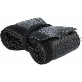 Delock 18858 gevlochten kous met klittenband 2 m x 32 mm zwart