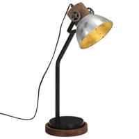 VidaXL Bureaulamp 25 w e27 18x18x60 cm vintage zilverkleurig - thumbnail