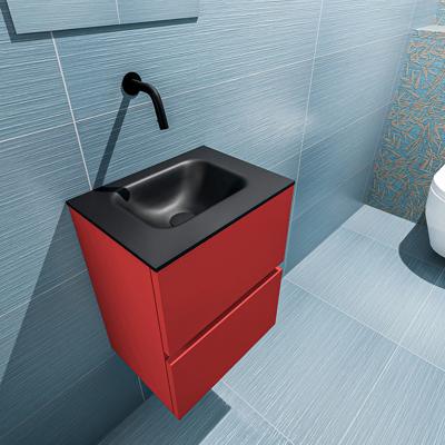 MONDIAZ ADA 40cm toiletmeubel fire. LEX wastafel urban midden zonder kraangat