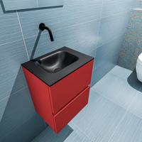 MONDIAZ ADA 40cm toiletmeubel fire. LEX wastafel urban midden zonder kraangat - thumbnail