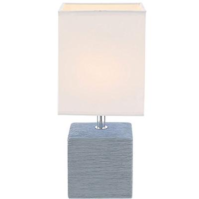 Globo Strakke tafellampGeri blauw met witte kap - 21676