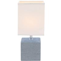 Globo Strakke tafellampGeri blauw met witte kap - 21676 - thumbnail