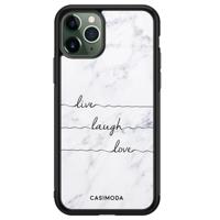 iPhone 11 Pro Max glazen hardcase - Live laugh love - thumbnail