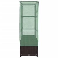 Plantenbak verhoogd met kashoes 120x40x138 cm rattanlook - thumbnail