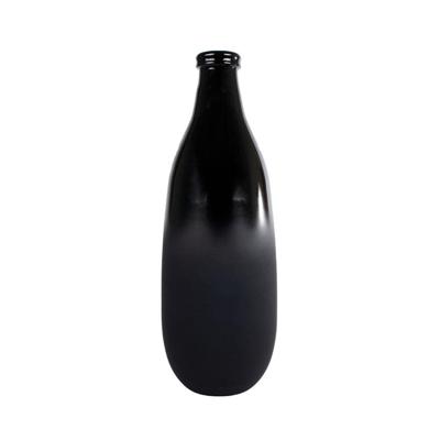 Diversen Vaas montana s mat/glanzend zwart glas 15x15x40cm