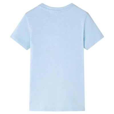 Kindershirt dinosaurusprint 104 lichtblauw
