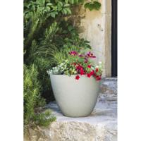 Ronde bloempot Ø 50 cm - EDA - Element - 47,8 L - Drainagesysteem - Binnen/buiten - Ø 48,8 x H 38,4 cm - Khaki - thumbnail