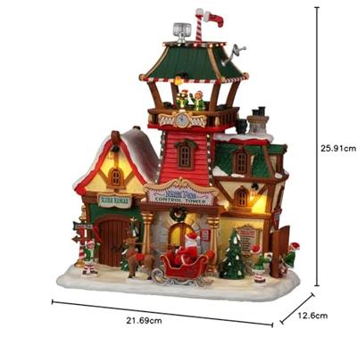 North Pole Control Tower With 4.5V Adaptor Kerst LEMAX - Lemax