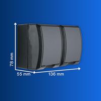 REV 0007091900 Stopcontact (opbouw) IP44 Antraciet - thumbnail