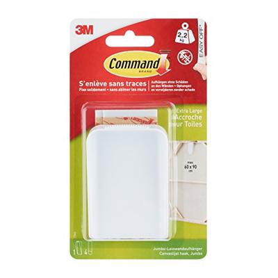 3M Command-hanger XL met canvas (l x b x h) 85 x 56 x 18 mm Wit Inhoud: 1 stuk(s) 3M Command-hanger XL met canvas (l x b x h) 85 x 56 x 18 mm Wit Inhoud: 1 stuk(s)