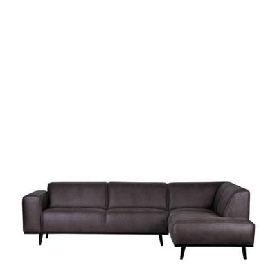 BePureHome Statement Hoekbank Rechts - Eco-leder - Grijs BePureHome Statement Hoekbank Rechts - Eco-leder - Grijs