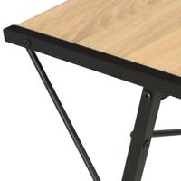 Bureau met schap 116x50x93 cm zwart en eikenkleurig - thumbnail