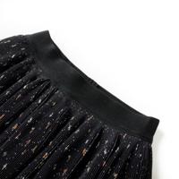 Kinderrokje met gelaagde ruches 116 zwart - thumbnail