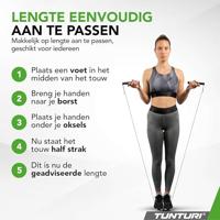 Tunturi Smart Jump Rope | Voor kinderen en Volwassenen | Bluetooth | 4 programma's | Verstelbaar | Incl Display en App - thumbnail