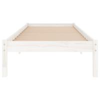 Bedframe massief hout wit 90x190 cm - thumbnail