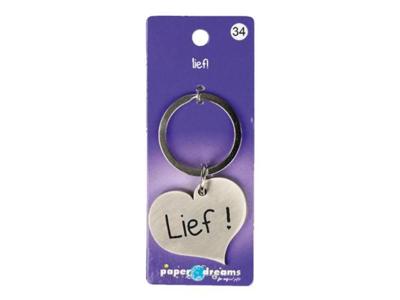 Hart sleutelhanger - lief Hart sleutelhanger - lief