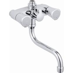 Grohe Costa-L douchekraan met omstelling en uitloop zonder koppelingen 12cm chroom