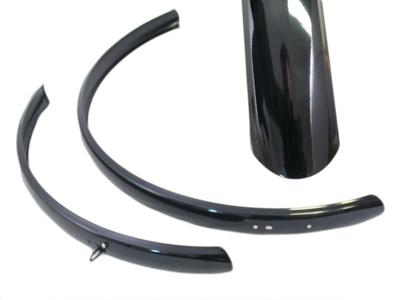 Stel spatborden 28" staal hybride 50mm zwart Stel spatborden 28" staal hybride 50mm zwart