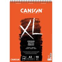 Schetspapier canson xl sketch 90gr a3 ivoorwit | 5 stuks - thumbnail