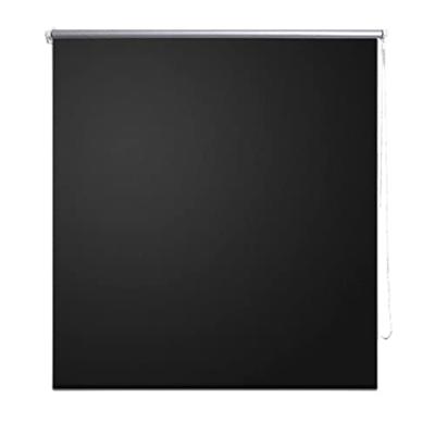 VidaXL Rolgordijn verduisterend 124,4 x 175 cm stofbreedte 120 cm zwart