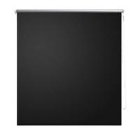 VidaXL Rolgordijn verduisterend 124,4 x 175 cm stofbreedte 120 cm zwart - thumbnail