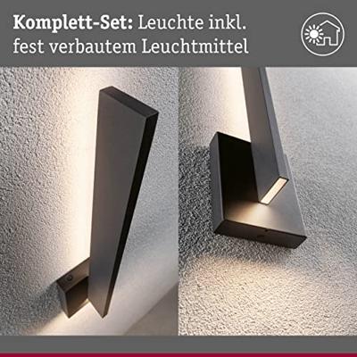 Paulmann Levka 94786 LED-buitenlamp (wand) LED 13.5 W Antraciet Paulmann Levka 94786 LED-buitenlamp (wand) LED 13.5 W Antraciet