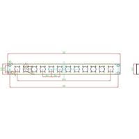 Renkforce 12 poorten Patchbox-scherm 483 mm (19) Zonder connectoren 1 HE Niet ingericht - thumbnail