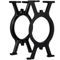 VidaXL Bankpoten 2 st o-frame gietijzer - thumbnail