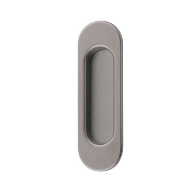 Hardbrass Schuifdeurkom ovaal Inca - mat nikkel