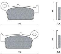 GALFER remblokken "fd144" brake pad fd144 g1054 organic - thumbnail