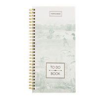 Pimpelmees To Do Boek Mono Vintage Green - thumbnail