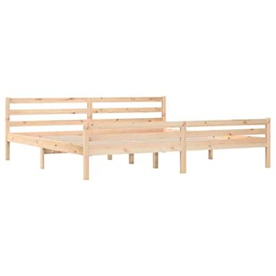Bedframe zonder matras massief hout 200x200 cm Bedframe zonder matras massief hout 200x200 cm