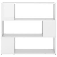 VidaXL Boekenkast/kamerscherm 100x24x94 cm hoogglans wit - thumbnail